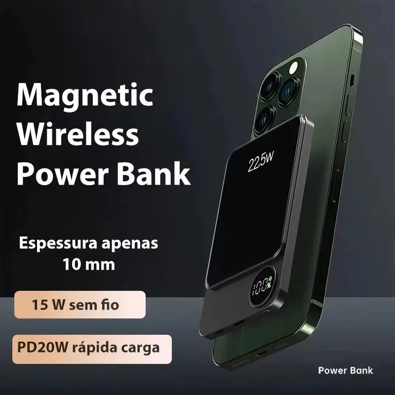 Magnetic Wireless Power Bank for All Devices