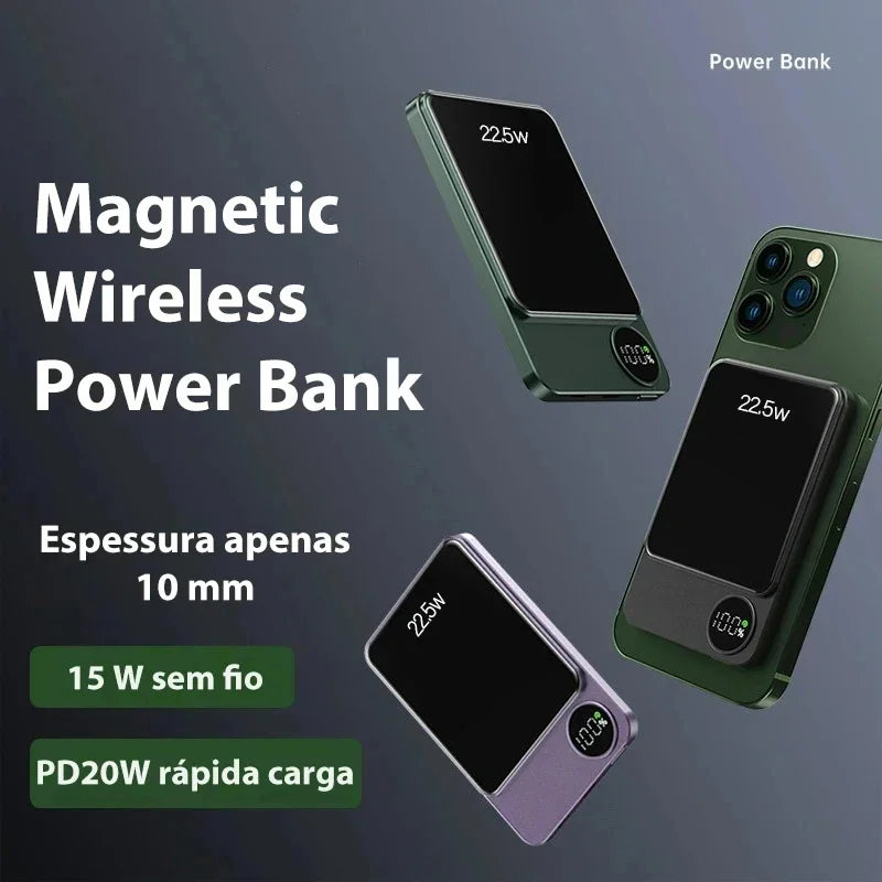 Magnetic Wireless Power Bank for All Devices