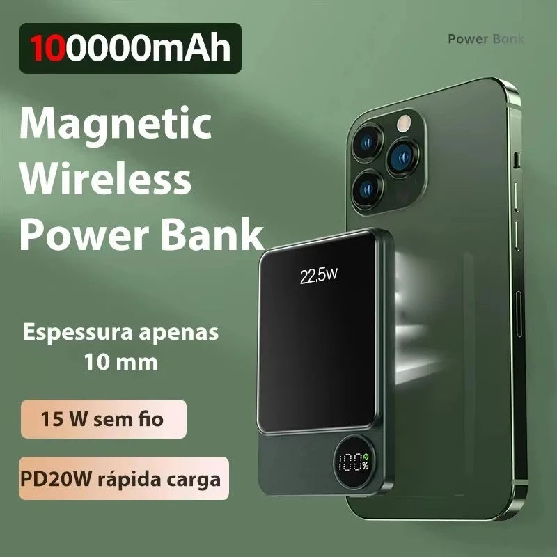 Magnetic Wireless Power Bank for All Devices